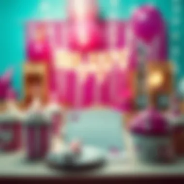 Creative DIY kawaii-themed party invitations and decorations