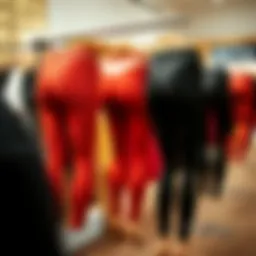 Elegant display of butt lift leggings showcasing their design