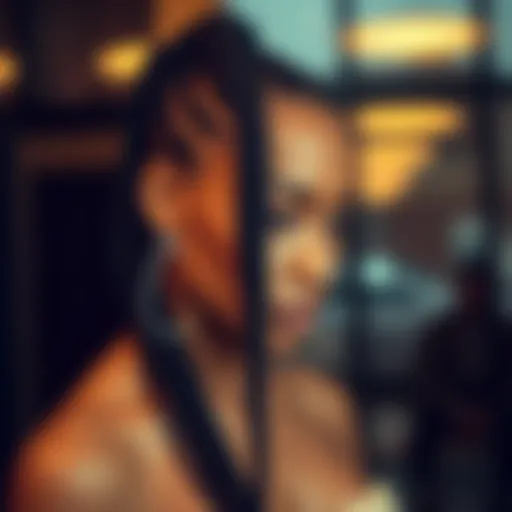 Elegant display of loc ponytail extensions showcasing their texture and style