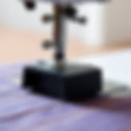 Detailed view of the Madam Sew Magnetic Seam Guide showcasing its ergonomic design