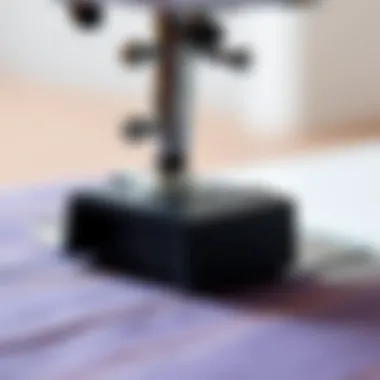 Ergonomic Design of Madam Sew Magnetic Seam Guide Detailed view of the Madam Sew Magnetic Seam Guide showcasing its ergonomic design