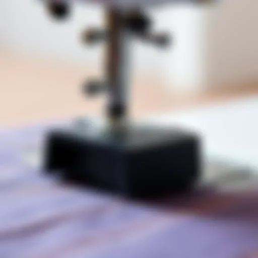 Ergonomic Design of Madam Sew Magnetic Seam Guide Detailed view of the Madam Sew Magnetic Seam Guide showcasing its ergonomic design