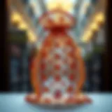 Intricate Design of Mesh Gift Bag Elegant mesh gift bag with drawstring showcasing intricate design.