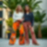 Stylish Mommy and Me Flare Pants Stylish mommy and me flare pants showcasing vibrant colors and patterns