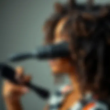 Using Paddle Brush on Textured Hair Demonstration of paddle brush application on textured hair