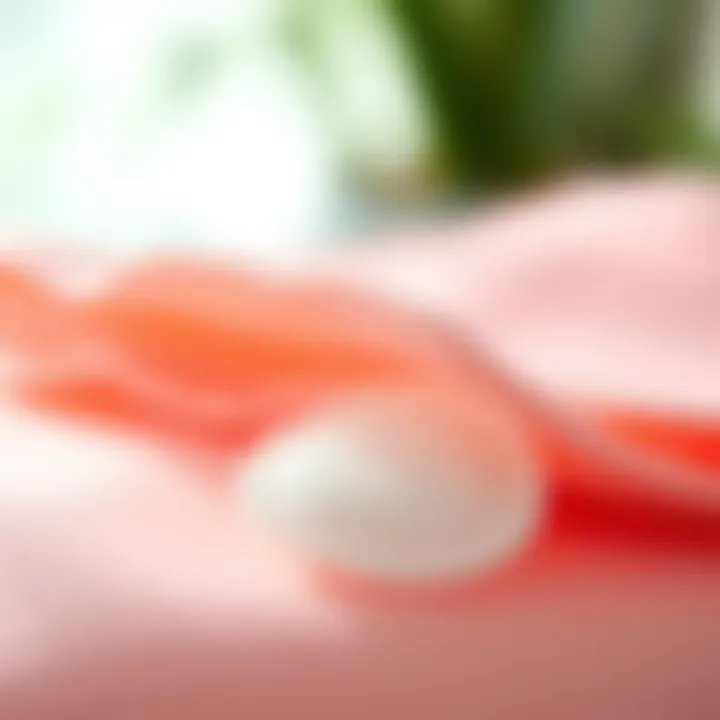 Close-up view of eco-friendly materials used in perspiration pads.