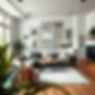 An inviting living space adorned with a thoughtfully curated picture wall