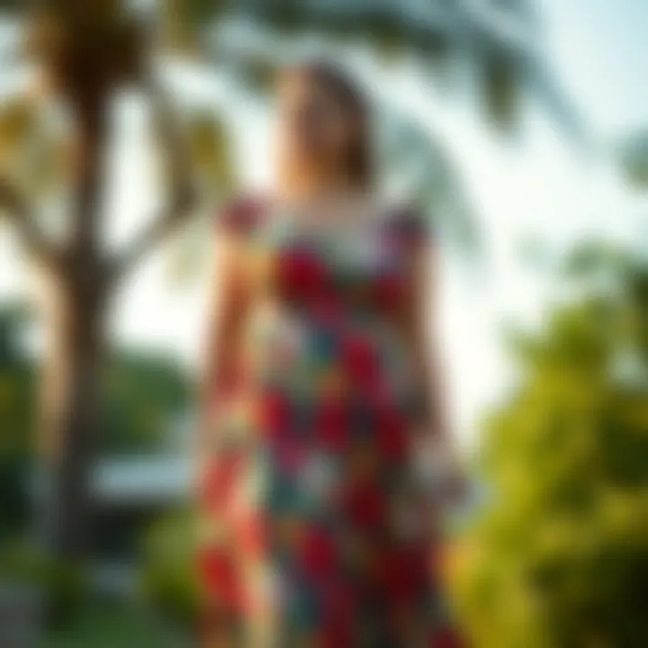 Floral Plus Size Summer Dress A vibrant plus size summer dress in a floral pattern