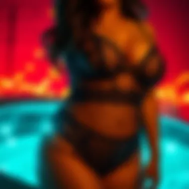 Sensual Design of Plus-Size Fishnet Teddy Sensual plus-size fishnet teddy showcasing intricate designs