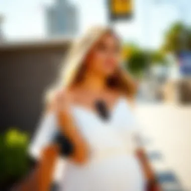 Stylish accessories complementing a plus size white jumpsuit