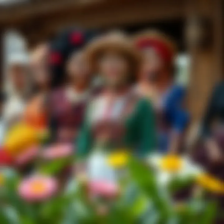 A cultural collage highlighting diverse dress traditions