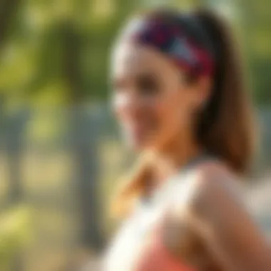 Fashion Meets Functionality in Running Headbands Athlete demonstrating the blend of fashion and functionality in running headbands