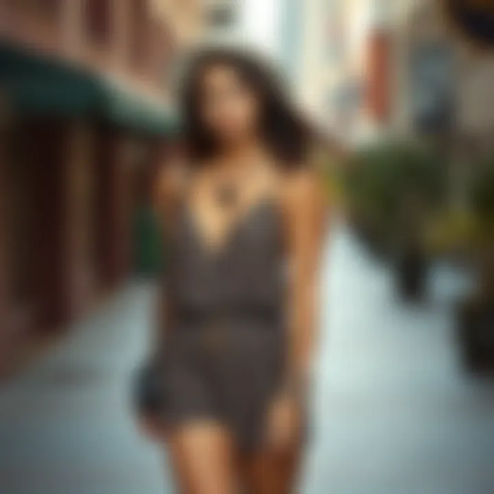 Fashion-forward size 16 romper styled with accessories