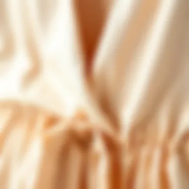Close-up of the fabric texture of a size 16 romper
