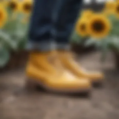 An eco-friendly production process highlighting sustainability aspects of sunflower dude shoes