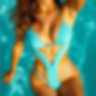 Elegant design of a connected bathing suit