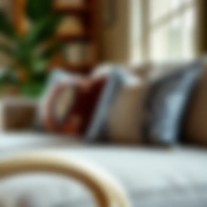 Ecologically friendly snake throw pillows displayed in a cozy setting