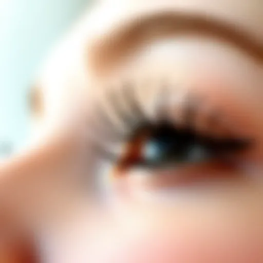 The Beauty of Fluttering Eyelashes Elegant close-up of fluttering eyelashes