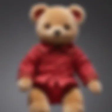 Artistic representation of a fashion-forward red babydoll teddy