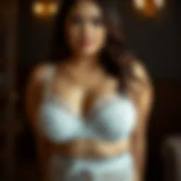 Elegant plus size lace lingerie set