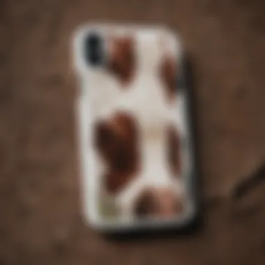 Sustainable materials used in crafting the cow print iPhone case