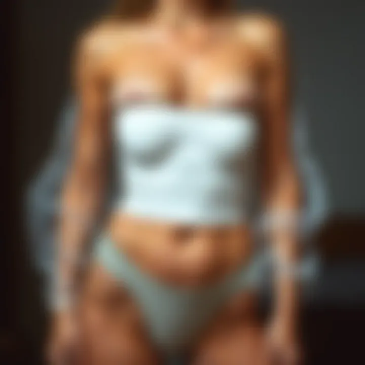 Trend analysis graphic for g-string tummy control