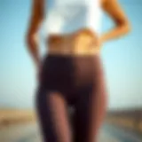 Comfortable foldover waistband in yoga pants