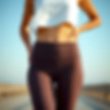 Comfortable foldover waistband in yoga pants