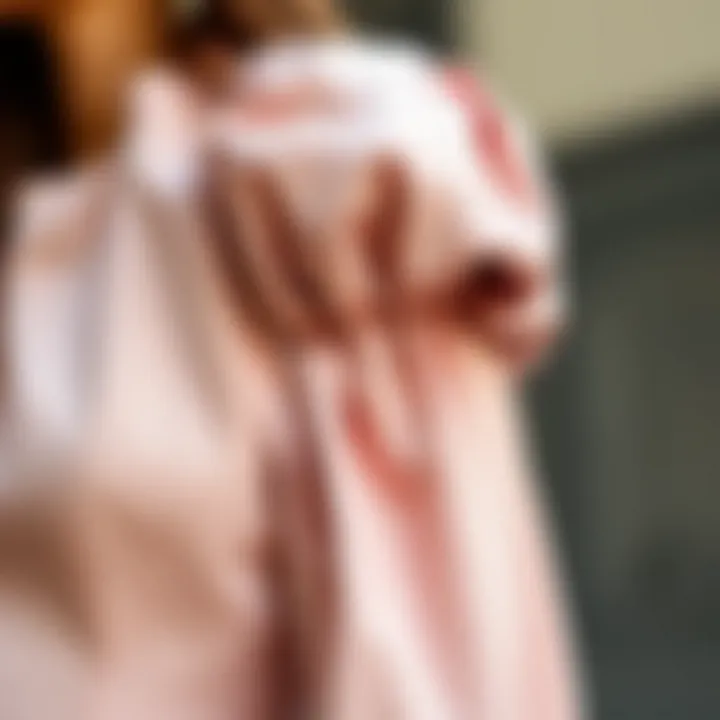 Puff Sleeve Detail Close-up of a puff sleeve demonstrating structure and style