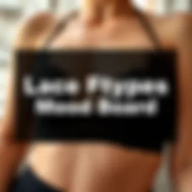 Lace Fabric Types Mood Board A mood board showcasing various lace fabric types used in teddies.