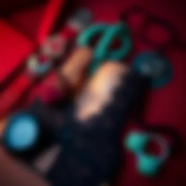 Stylish Accessories for Lace Teddy Stylish arrangement of accessories complementing a lace halter teddy.