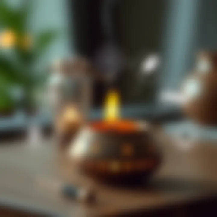 Health Benefits of Smokeless Incense Burners An illustration depicting the health benefits associated with using smokeless incense burners.