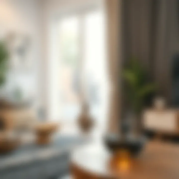 Modern Decor with Smokeless Incense Burner A serene living space enhanced by the presence of a smokeless incense burner, highlighting modern decor.