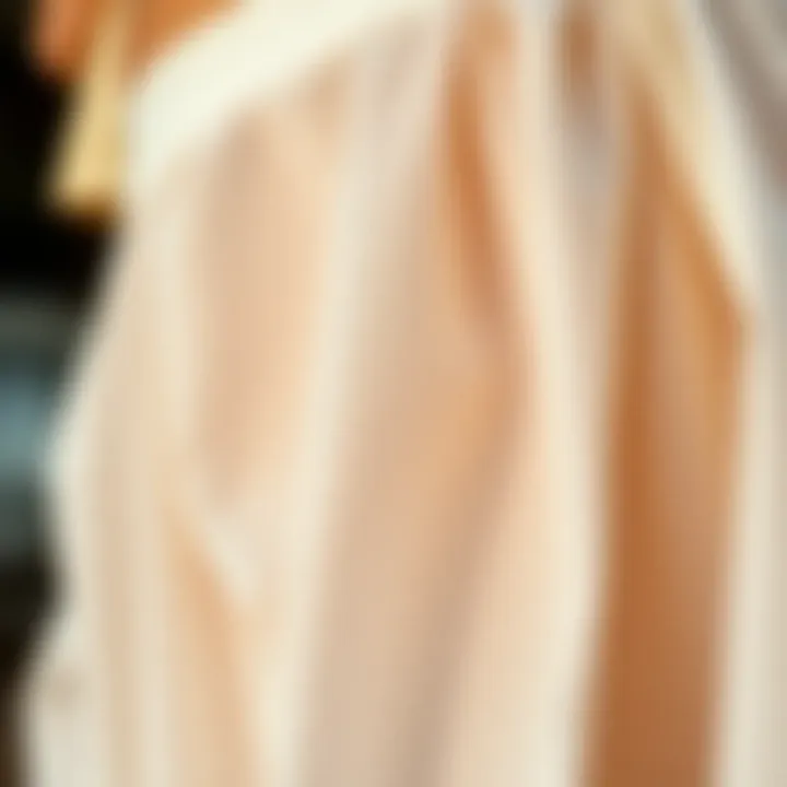 Fabric Choices for Sheer Swim Skirts A close-up of fabric choices ideal for swim skirts