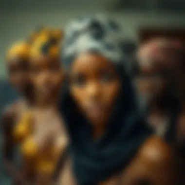 Diverse styles of doo rags showcased