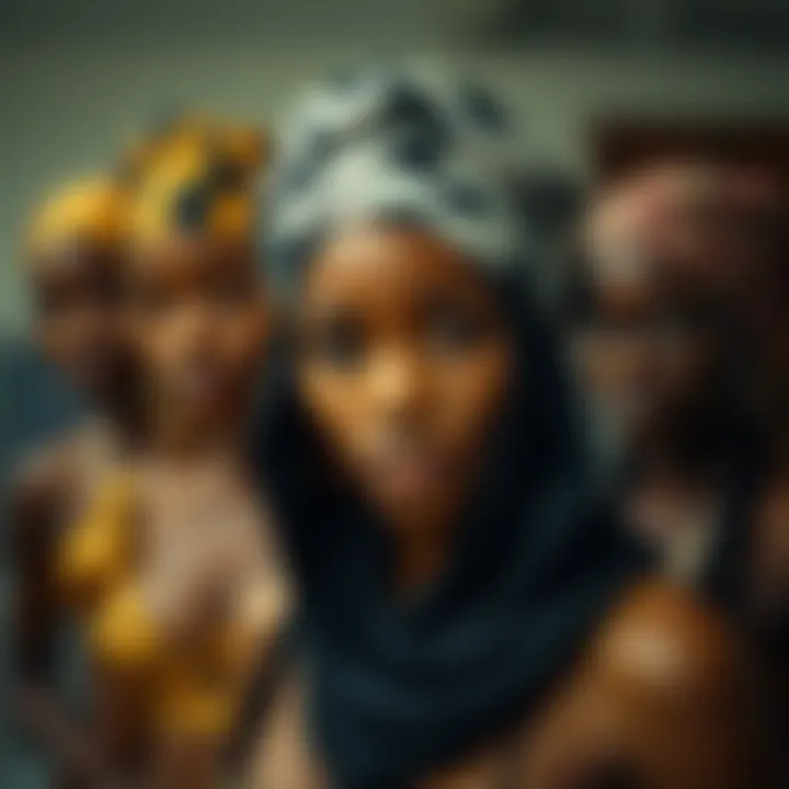 Diverse styles of doo rags showcased