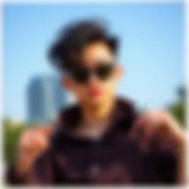 Innovative Styling with SNS Shirts A stylish individual demonstrating creative styling techniques with an SNS shirt