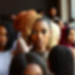 A stunning display of short braided wigs in various colors and styles