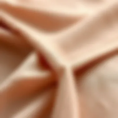 Sustainable Fabric Choices Close-up of soft, sustainable fabric used in lingerie