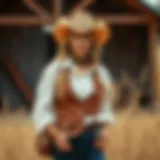 Stylish country ensemble with rustic charm