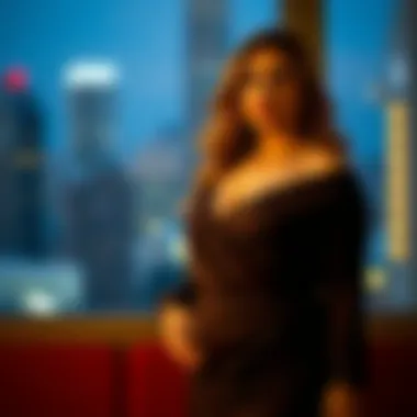 Stylish plus size evening top with sophisticated draping