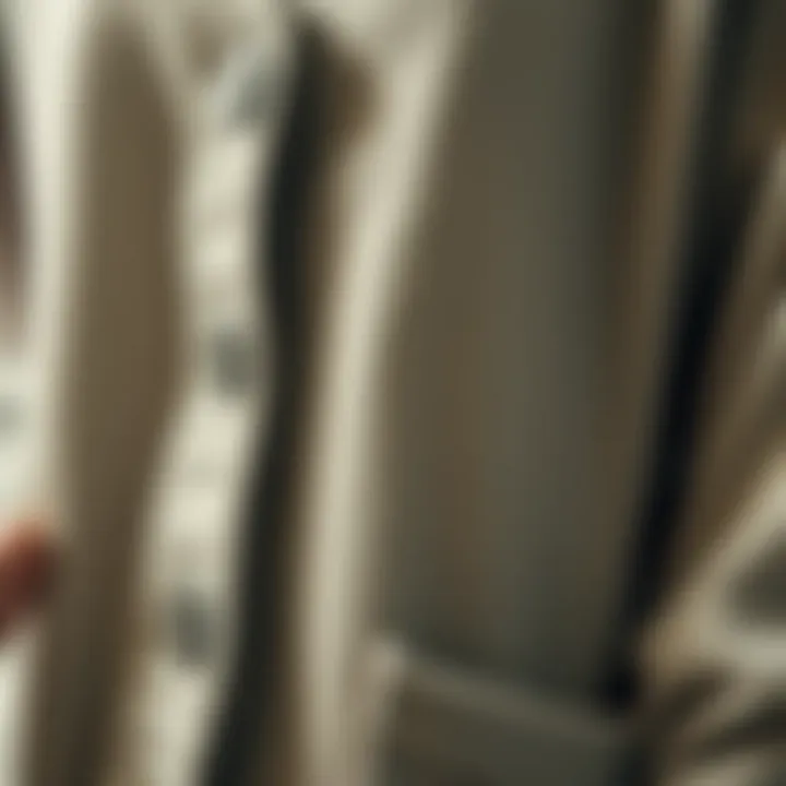 Fabric Focus: Texture of a Fashionable Cardigan Close-up of fabric texture on a fashionable cardigan