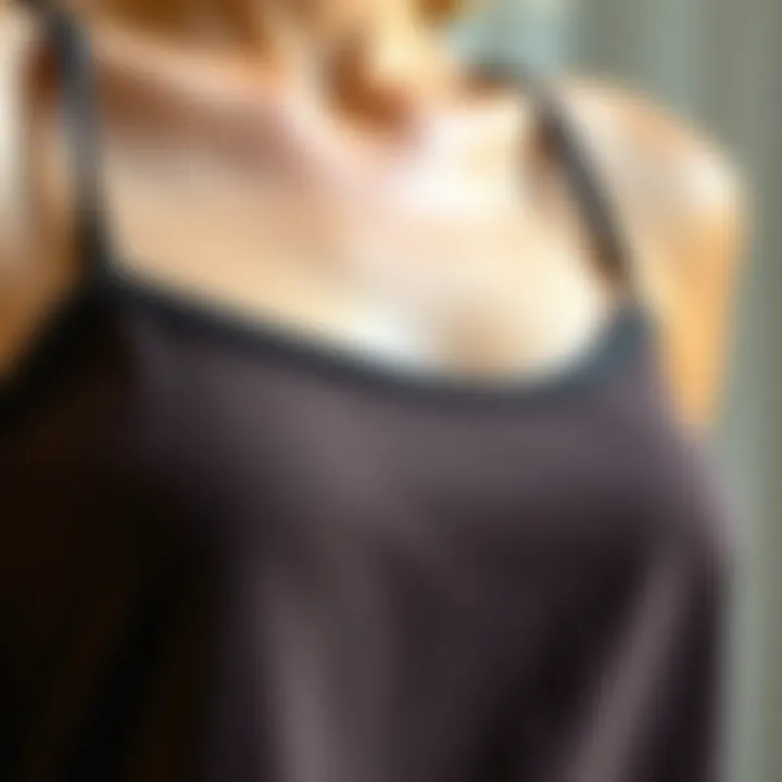 Sustainable Fabric Choices for Tank Tops Close-up of sustainable fabric used in tank tops