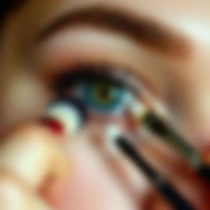 Avoiding Pitfalls: Common Mistakes in Makeup Application Diagram showing common mistakes while applying eyeshadow with brushes