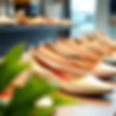 Diverse Styles of Fancy White Flats A visually appealing display of white flats in various styles