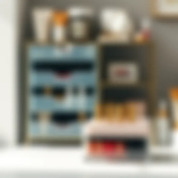 Practical Storage for Beauty Essentials Functional stackable units for beauty products