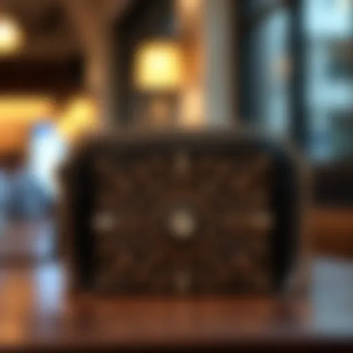 Intricate Design of the Georgie Gem Crossbody Elegant view of the Georgie Gem Crossbody showcasing its intricate design.