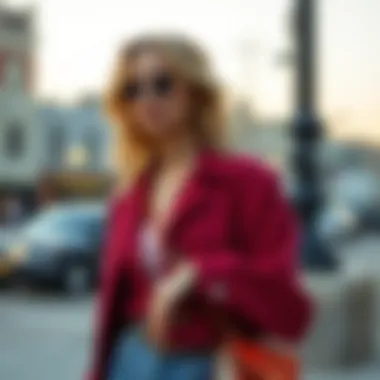 Versatility of the Georgie Gem Crossbody in Fashion Stylish outfit featuring the Georgie Gem Crossbody as a versatile accessory.