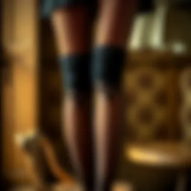 The Evolution of Stockings with Garter Hooks Historical representation of stockings with garter hooks through the ages