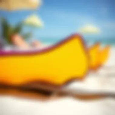 Close-up view of durable material for beach mats
